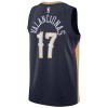 Dres New Orleans Pelicans jonas valanciunas 17 Nike 2022-23 Icon Edition Navy Swingman